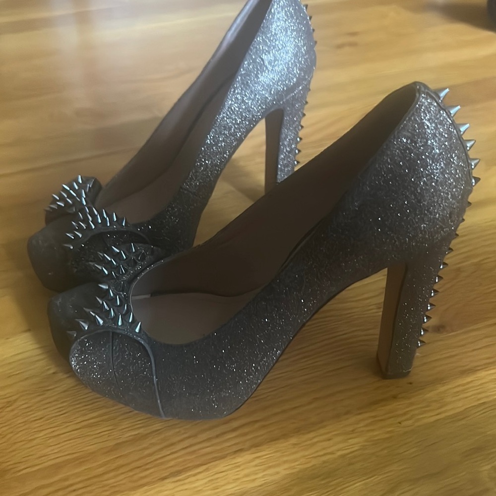 Vince Camuto sparkly spiked pumps